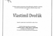 Zemřel pan Vlastimil Dvořák
