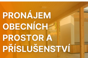 Pronájem obecních prostor a příslušenství