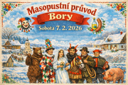 Masopustní průvod masek projde obcí 7. února