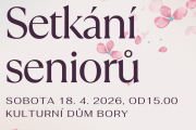 Setkání seniorů proběhne 18. dubna v kulturním domě