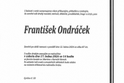 Zemřel pan František Ondráček
