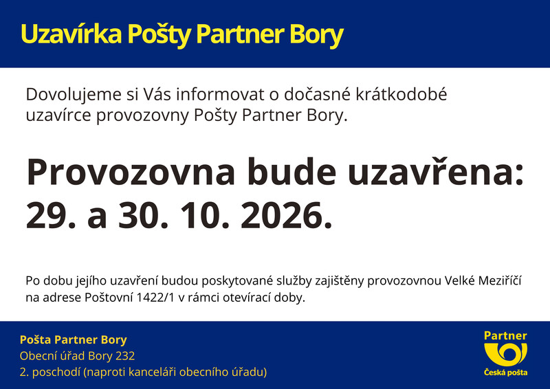 Posta uzavirka 29.-30.10.26