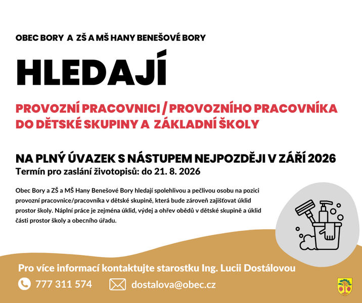 inzerat provozni pracovnice siska